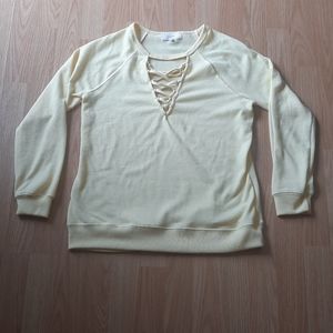 Lace up sweatshirt